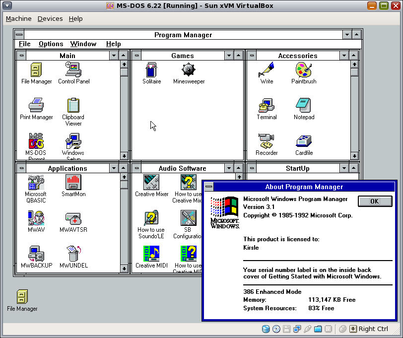 Virtualbox Additions Windows 98 Cd